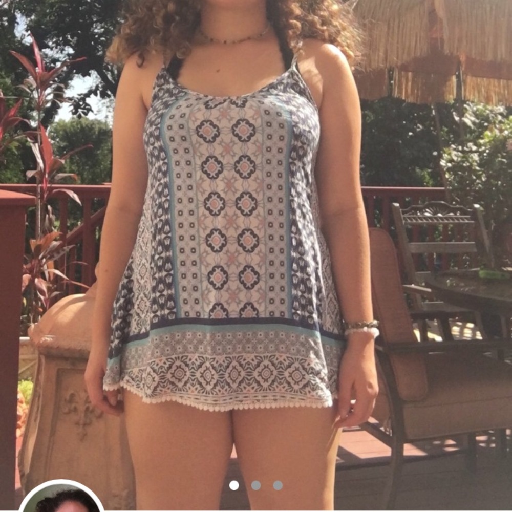 patterned tank top